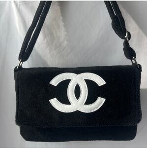 Chanel velour plush Precision messenger bag gwp item new authentic item